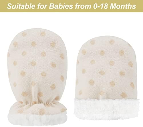 Hicdaw 2 Pairs Baby mittens Newborn to 18 Month