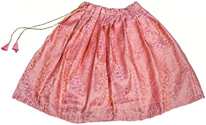 Green Dupion Silk Lehenga Choli for Kids
