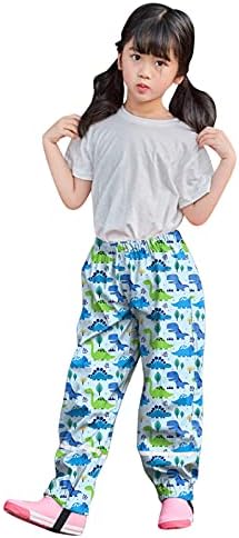 Cartoon Dinosaur Print Rain Pants