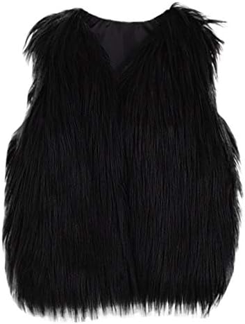 RNTOP Toddler Girls Faux Furry Winter Vest Sweatshirt Jacket