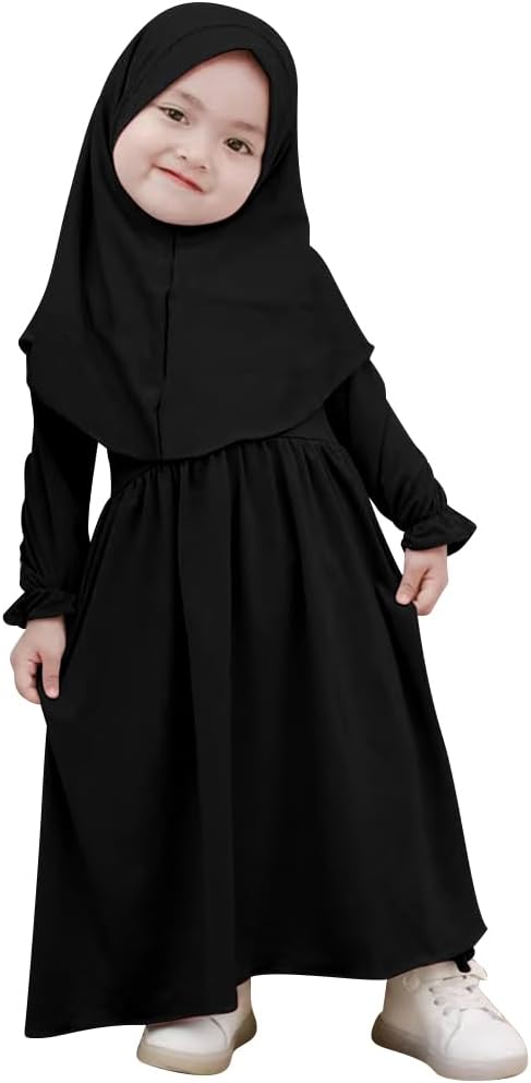 Sleek hijab dress for Toddler girls - Modest Ramadan outfit