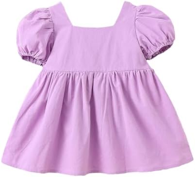 3D Flower Puff Sleeve Dress