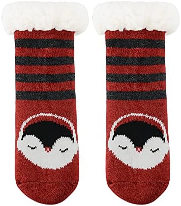 Zando Kids Cozy Slipper Socks with Grip for Boys and Girls
