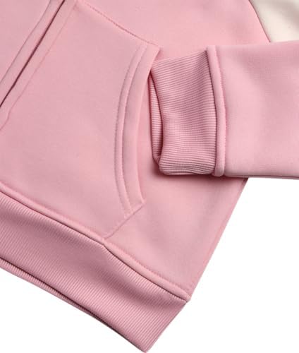 Bebe Girls Jogger Set - Cute Sequin Fleece with Hoodie and Pants