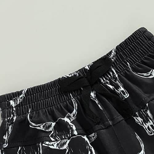 Perfect Baby BoyCow Head Print Elastic Waist Joggers