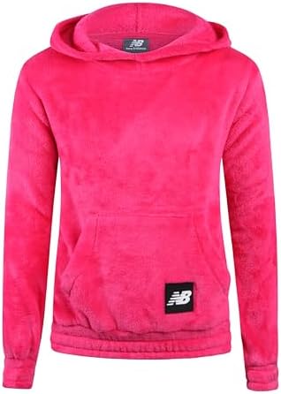 New Balance Girls Plush Hoodie Cozy Comfortable