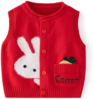 CUTE BUNNY VEST Supplier for Girls - Soft Warm in Spring Winter