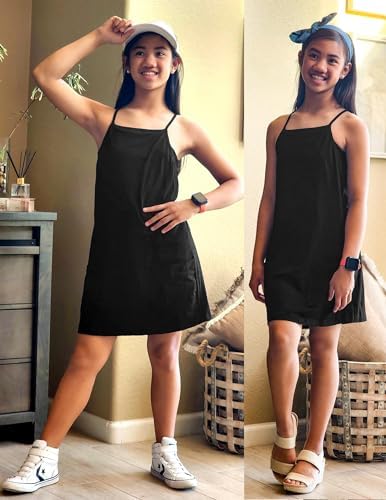 Arshiner Girls Casual Summer Dress with Shorts