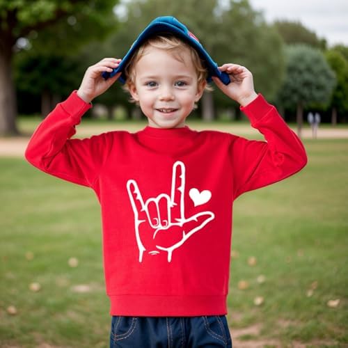 Kids Valentines Day Love Heart Sweater