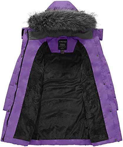 Girls Winter Coats Long Puffer Jacket with Hood