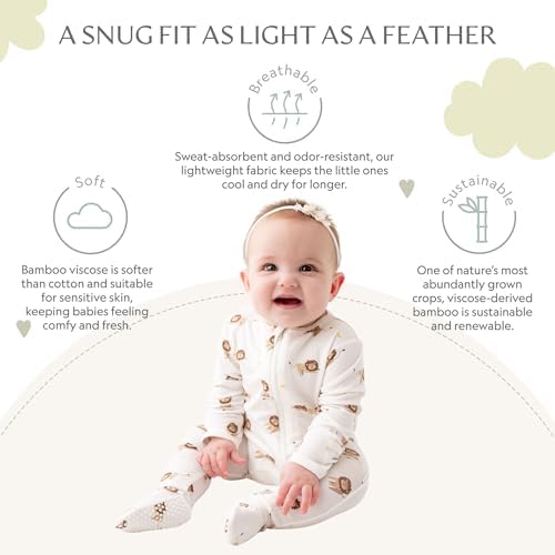 Bamboo Little Soft Baby Pjs Cozy Bamboo Footies for Newborns