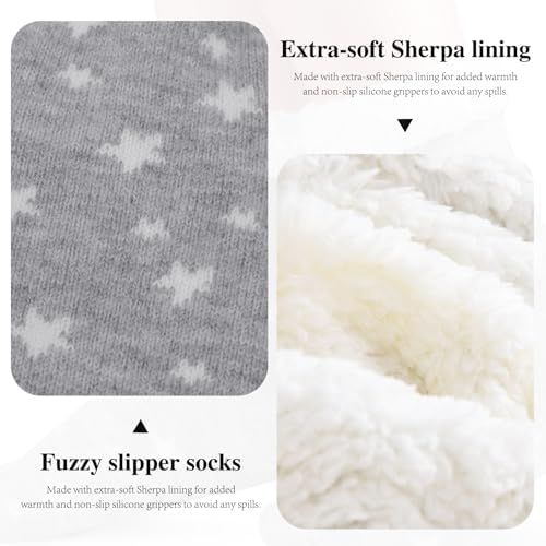 KFUBUO Kids Slipper Socks Non-Slip Warm Fuzzy Perfect Gift for Kids