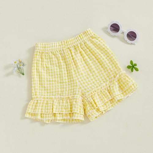 Gingham Shorts for Toddler Boys Girls
