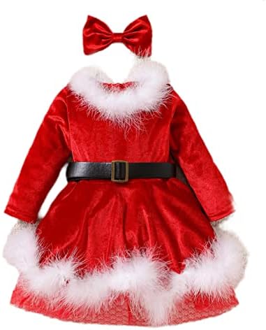 Adorable Christmas Dress for Toddler Girl Santa Claus Outfit