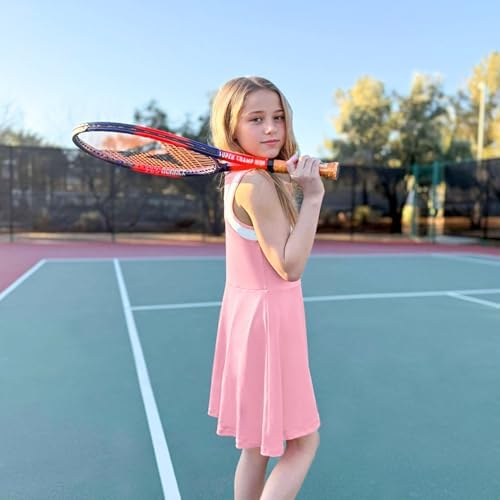 Gogokids Girls Quick-Dry Tennis Dress with Polo Collar