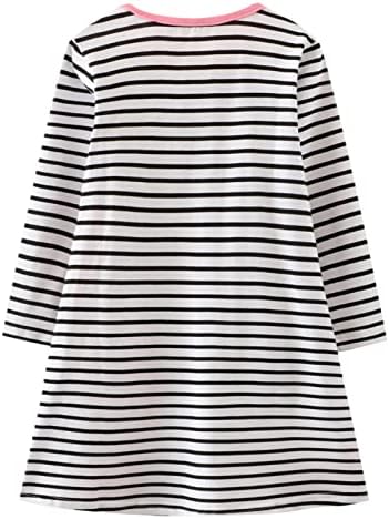 HILEELANG Toddler Girl Stripe Cotton Dress