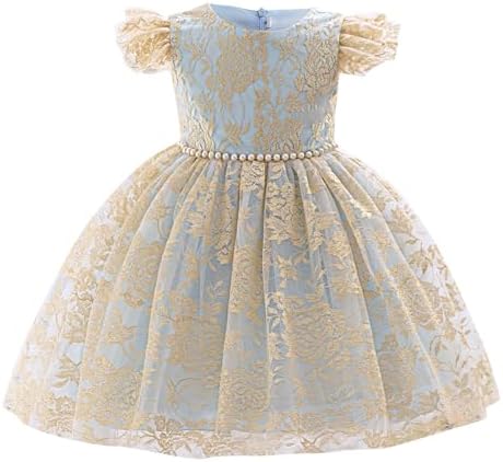 Baby Toddler Tulle Lace Rhombus Pattern Dress
