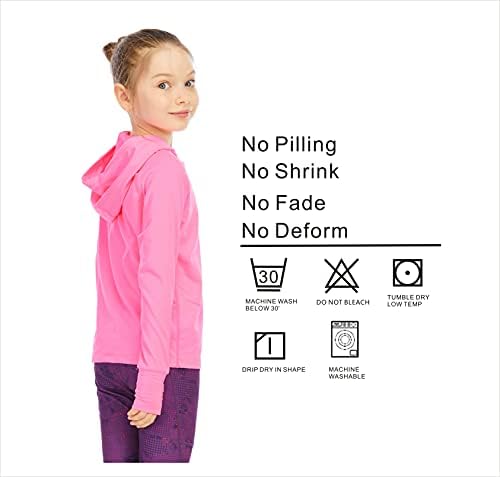 Girls Athletic Hoodie - Sun Protection Style and Comfort