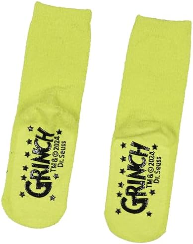 Grinch Family Fuzzy Sleepy Socks for Girls Cozy Holiday Gift
