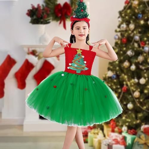 Generic Girls Christmas Tulle Tutu Dress