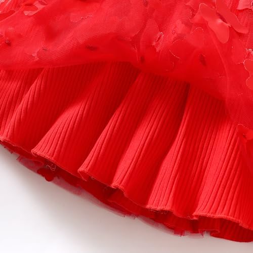 LYSMuch Butterfly Dress for Baby Girls Short Sleeve