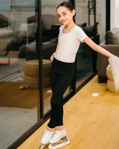 Stelle Girls Fleece Lined Leggings Youth High WaistWarm Winter Athletic Yoga Pants