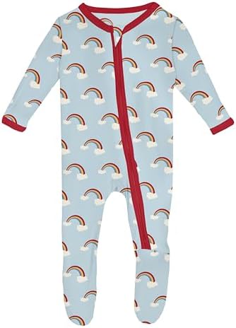 Welcome Home Zipper Footie Soft Safe Baxter - Rainbow 3-6 Months
