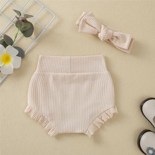 Cute Ruffle Bloomer Shorts Set for Baby Girls