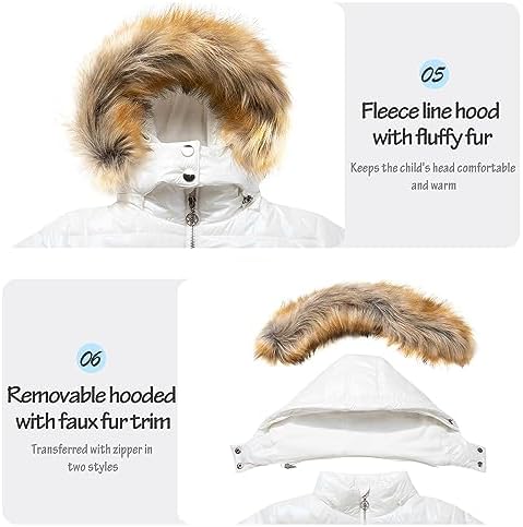 Garemcy Girls Metallic Winter Coat Insulated