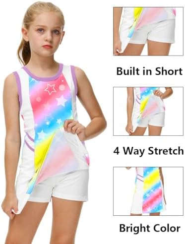 AOBUTE Girls Tennis Outfit Set Perfect for Tennis More