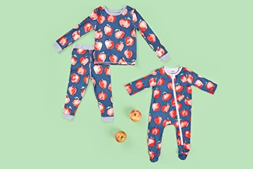 Mud Pie Baby Girls Apple Pajama Set
