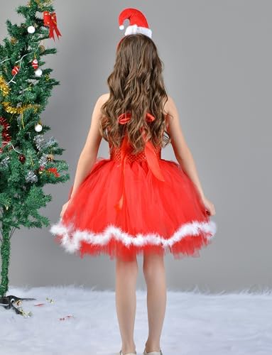 Happy Cherry Christmas Princess Dress for Toddler Girls