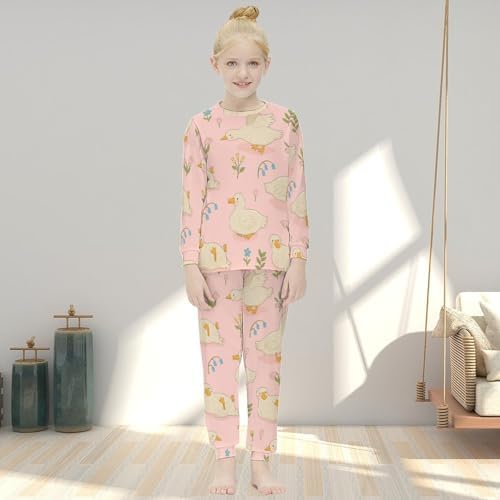 Girls Thermal Pajama Set - Soft Breathable and Comfy for winter