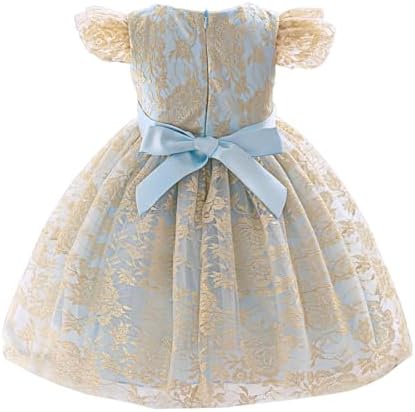 Baby Toddler Tulle Lace Rhombus Pattern Dress