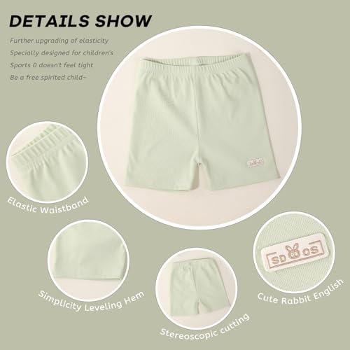 Chicduo 6-Piece Bike Cartwheel Dance Shorts for Girls