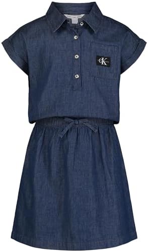 Calvin Klein Girls Casual Denim Dress