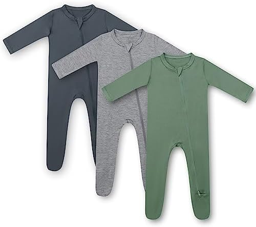HAPIU Rayon from Bamboo Baby Pajamas with 2-Way Zipper