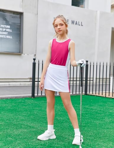 Zacloure Girls Tennis Golf Outfit - Smooth breathable outfit for sport