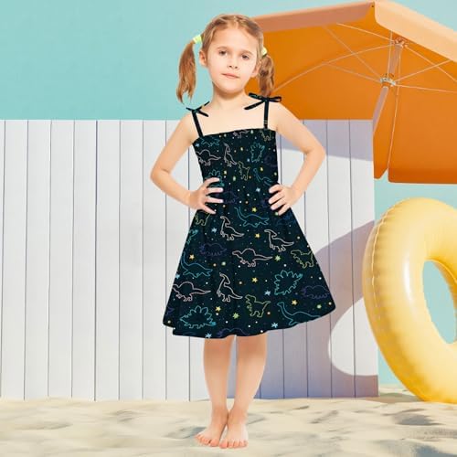 Toddler Girl Polka Dot Print Dress Spaghetti Straps