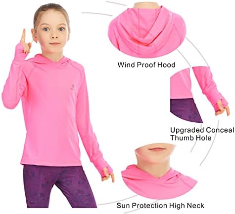 Girls Athletic Hoodie - Sun Protection Style and Comfort