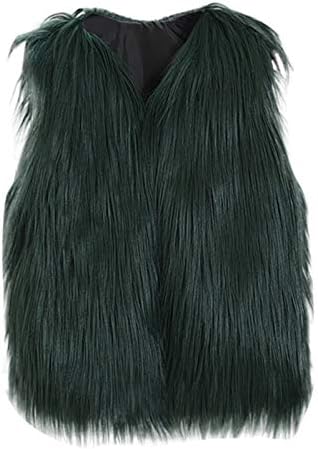 Moongker Toddler Girls Winter Faux Fur Vest