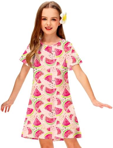 Girls Hawaiian T-shirt Dress 5-14 Years