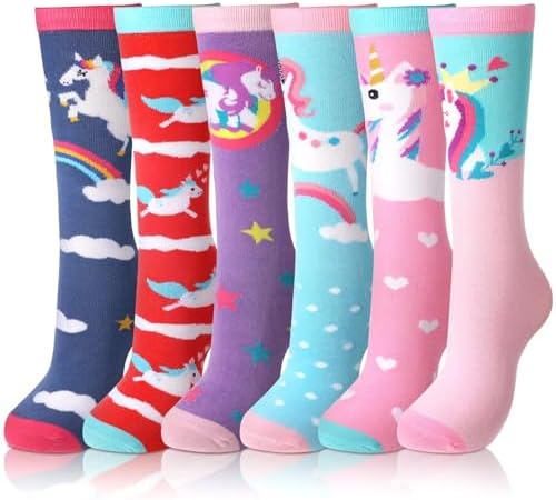 Fun Kids Socks Unicorn Pattern