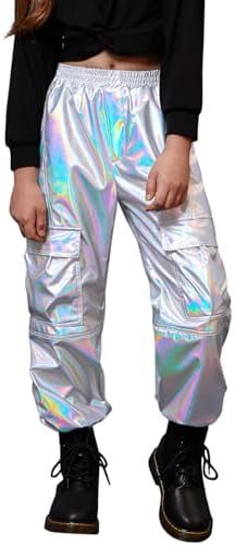 Perfect Metallic Cargo Pants for Girls
