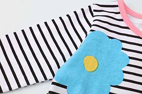 HILEELANG Toddler Girl Stripe Cotton Dress
