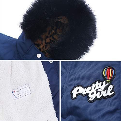 RokkaRolla Girls Water-Resistant Winter Coat with Hooded Fur