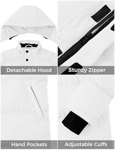 ZShow Girls Winter Coats Waterproof Hooded Puffer Jacket