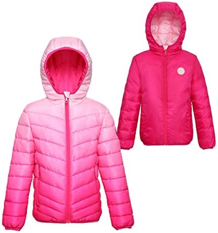 RokkaRolla Reversible Lightweight Puffer Jacket for Girls