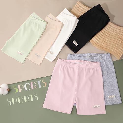 Chicduo 6-Piece Bike Cartwheel Dance Shorts for Girls