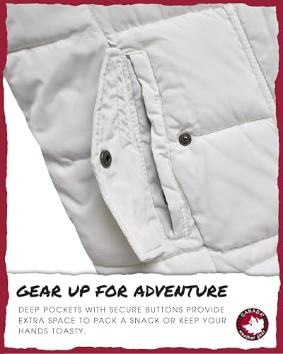 Canada Weather Gear Girls Winter Coat - Quilted Heavyweight Puffer Parka